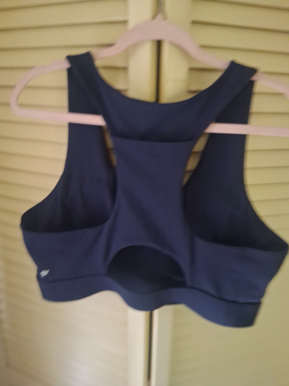 Fabletics Navy Racerback Sports Bra - Picture 3 of 4